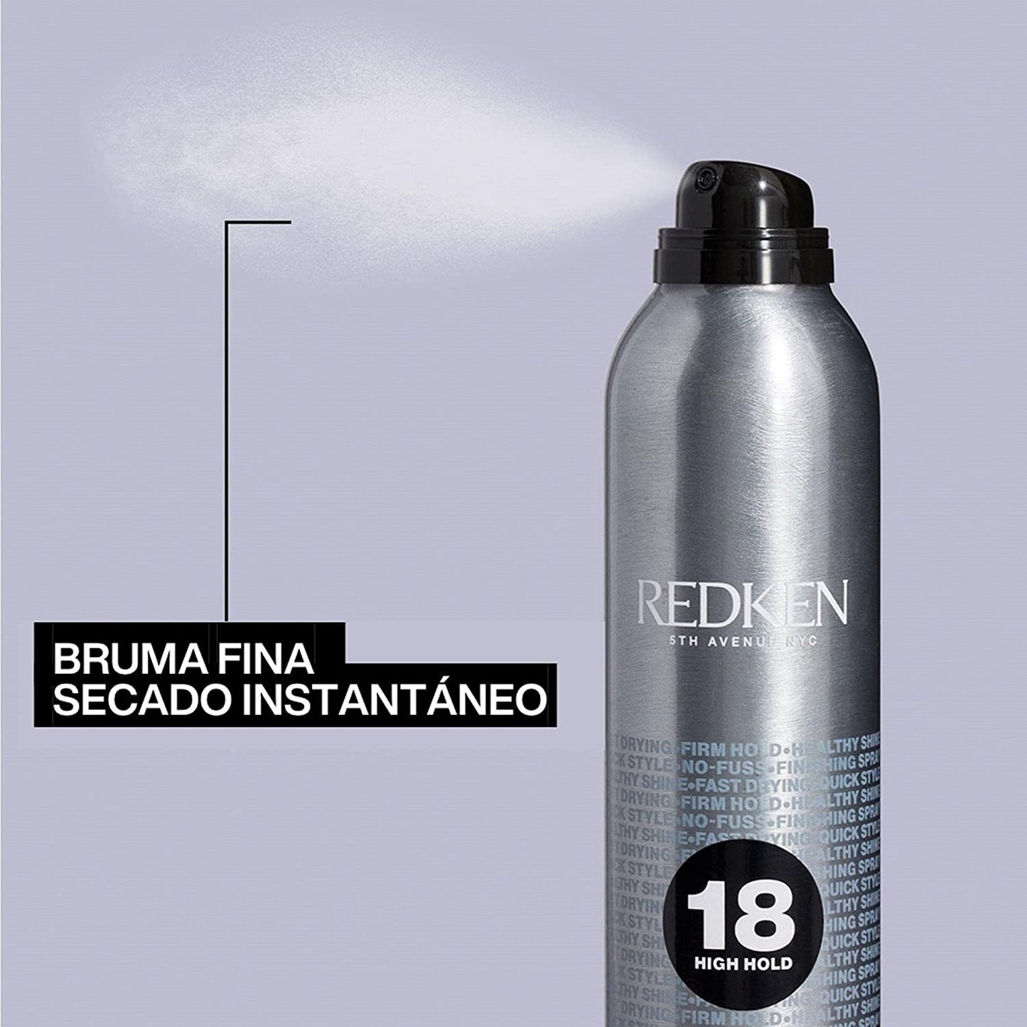 Quick Dry Hairspray 18 - Laca de Fijación de Secado Rápido